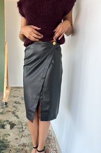 Lenny Vegan Leather Pencil Skirt