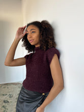 Load image into Gallery viewer, Bianca Burgundy Sleeveless Sweater