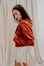 Load image into Gallery viewer, Rust Corduroy Crop Jacket