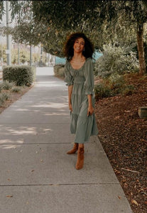 Astrid Fern Midi Dress
