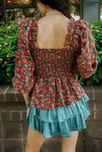 Load image into Gallery viewer, Teal Ruffle Skort