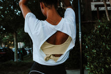 Load image into Gallery viewer, Perforated Cutout Back Crop Tee