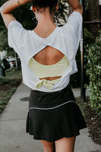 Load image into Gallery viewer, Tie Back Lime Sports Bra