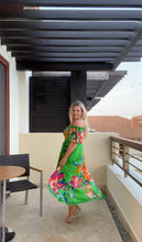 Load image into Gallery viewer, Tropic Green High Low Dress