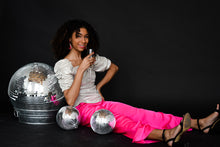 Load image into Gallery viewer, Metallic Silver Ruched Top