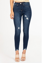Load image into Gallery viewer, YMI High Waist Distressed Skinny Jeans