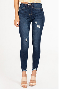 YMI High Waist Distressed Skinny Jeans