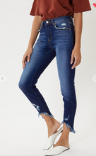 Load image into Gallery viewer, Tatter Bottom High-Rise Skinny Jeans