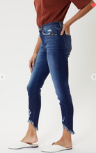 Load image into Gallery viewer, Tatter Bottom High-Rise Skinny Jeans