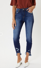 Load image into Gallery viewer, Tatter Bottom High-Rise Skinny Jeans