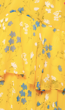 Load image into Gallery viewer, Blooming Yellow Ruffle Dress