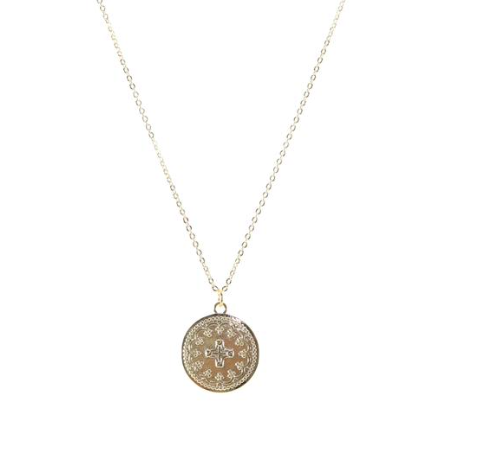 Doubloon Gold Coin Necklace