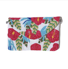 Load image into Gallery viewer, Atlantis Floral Beaded Clutch