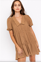 Load image into Gallery viewer, Mindy Mocha Collar Dress