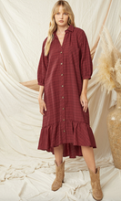 Load image into Gallery viewer, Joni Burgundy Dress