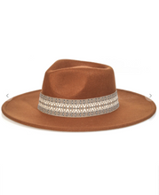 Load image into Gallery viewer, Boho Chic Ribbon Fedora Hat