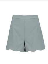 Load image into Gallery viewer, Scallop Edge Blue Shorts