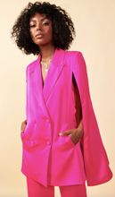 Load image into Gallery viewer, Bright Pink Cape Blazer