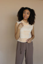 Load image into Gallery viewer, Addie Ivory Orange Sweater Vest