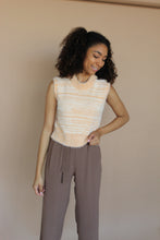 Load image into Gallery viewer, Addie Ivory Orange Sweater Vest