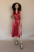 Load image into Gallery viewer, Aeries Burgundy Wrap Dress