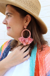 Baru Pink/Coral Earrings