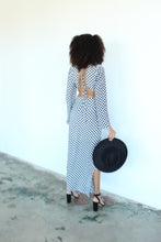 Load image into Gallery viewer, Checker Cutout Maxi Dress