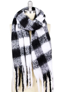 Buffalo Plaid Over-sized Scarf