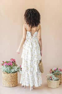 Corset Floral Maxi Dress