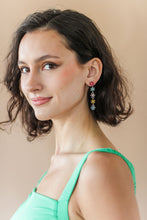 Load image into Gallery viewer, Multi Flower Rhinestone Earrings