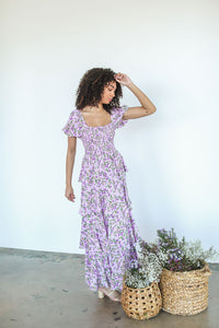 Waltz Lavender Tiered Dress