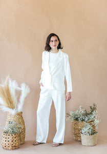 Special White Shimmer Trousers