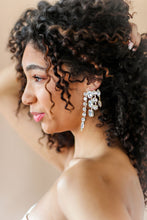 Load image into Gallery viewer, Bejeweled Crystal Tiered Earrings
