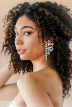 Load image into Gallery viewer, Bejeweled Crystal Tiered Earrings
