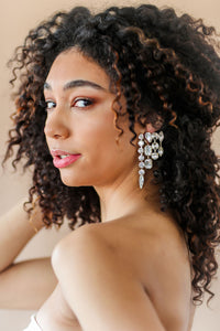 Bejeweled Crystal Tiered Earrings