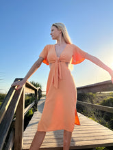 Load image into Gallery viewer, Citrus Cutout Midi Dress