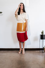 Load image into Gallery viewer, Clay Color Block Midi Dress