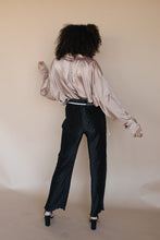 Load image into Gallery viewer, Becky Black Plissé Pants