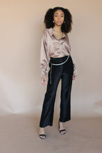 Load image into Gallery viewer, Becky Black Plissé Pants