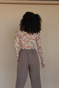 Enchante Floral Mesh Top