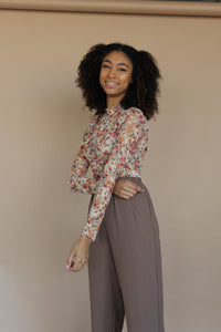 Enchante Floral Mesh Top