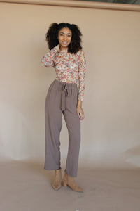 Enchante Floral Mesh Top