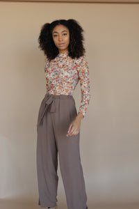 Enchante Floral Mesh Top
