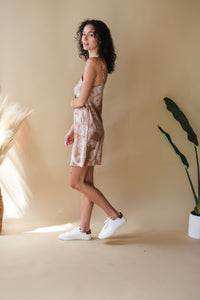 Paisley Taupe Slip Dress