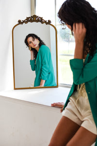 Chic Kelly Green Oversized Blazer