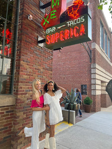 Queen City Ruffle White Dress