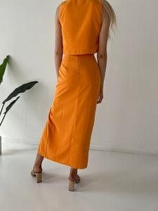 Tangerine Crop Top