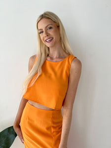 Tangerine Crop Top