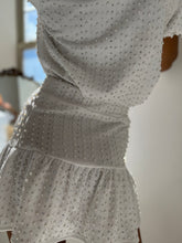 Load image into Gallery viewer, White Jewel &amp; Pearl Skirt