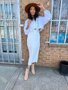 Gulf Shores White Cutout Dress